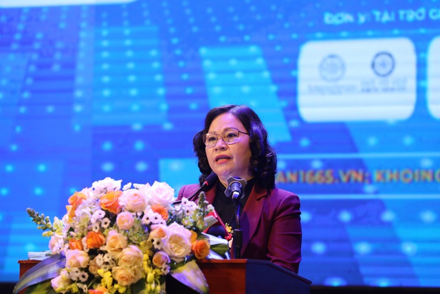 Thứ trưởng Bộ GD-ĐT Ngô Thị Minh nhấn mạnh, khởi nghiệp đổi mới sáng tạo là kết quả của một tiến trình đổi mới giáo dục đào tạo từ phổ thông đến cao đẳng, đại học.